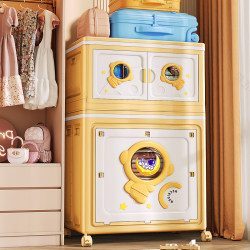 Installation-Free Baby Wardrobe Thickened Baby Storage Cabinet Household Flip-Top Storage Box Clothes Storage Kidsren's Small Wardrobe