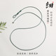 Leather rope necklace rope braided jade pendant lanyard dzi bead gold ring peace buckle rope jade pendant collarbone necklace