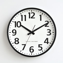 Mjk Simple Modern Clock Wall Clock Living Room 2025 New Model Home Silent Clock Wall-Mounted Quartz Clock Wall Watch