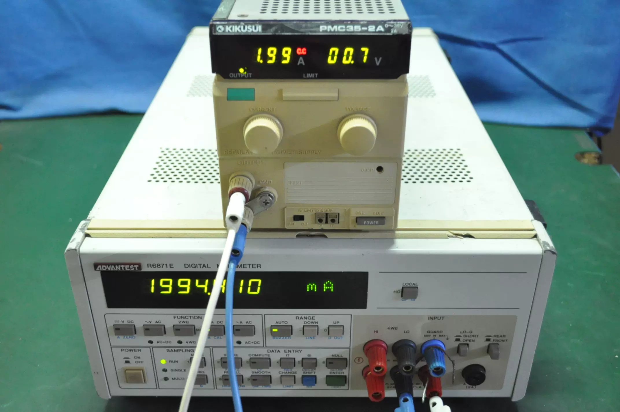 二手日本菊水KIKUSUI PMC35-2A 双显示直流稳压电源0～35V 0～2A-Taobao