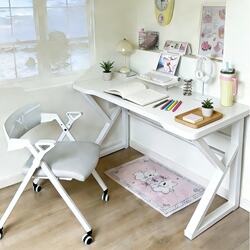 Bedroom Girls' Desk, Computer Desk, Gaming Chair Set, Simple Study Writing Desk, Work Desk, Home Study Desk