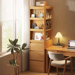 Bookshelf Floor-Standing Storage Rack Integrated Wall-Mounted Bookcase Home Living Room Office High-End Multi-Layer Storage Cabinet Storage Cabinet