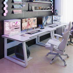 Double Computer Desk for Home Study, Gaming Desk, 2m Long Table, Office Desk, Work Desk, Modern Minimalist Desk