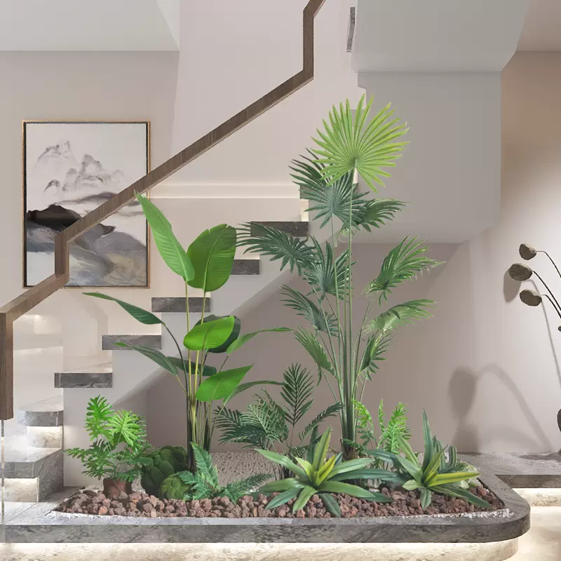 仿真植物造景组合大型落地仿生绿植盆栽室内景观橱窗装饰盆景摆件 Taobao 仿真植物造景组合大型落地仿生绿植盆栽室内景观橱窗装饰盆景摆件 Taobao