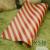 C thick cowhide = red diagonal stripes = 5 sheets size 50*70cm 