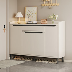 Solid Wood Shoe Cabinet for Home Entrance, Integrated Wall-Mounted Storage Cabinet, 2025 New Popular High-End Indoor Shoe Rack