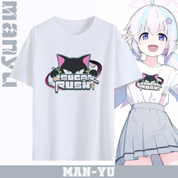 Blue Archive Ive Alive and the Band's Same Style Cos Short-Sleeved T-Shirt for Men and Women, Summer Pure Cotton Half-Sleeve Clothing