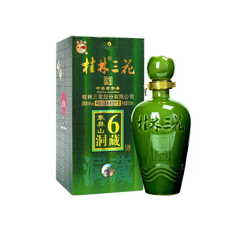 桂林三花酒6年洞藏三花酒45度500ml米香型白酒象鼻山洞-Taobao Singapore