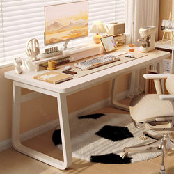 Computer Desk, Desktop Desk, Home Bedroom Student Study Desk, Writing Desk, Small Simple Large White Desk, Office Desk