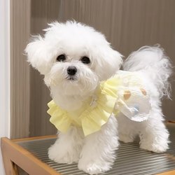 Pet Clothing Summer Thin Bubble Skirt Breathable Cat and Dog Clothes Sun Protection Ice Silk Bichon Cool Clothes Refreshing