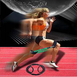 Leg Explosive Power Training Device, Short Running High Leg Lift Track and Field Training Equipment, Bounce Training Device, Resistance Band