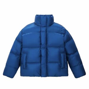 
White goose down (bird) winter men's down jacket giant warm stand-up collar bread coat thick coat loose C4V19/G8