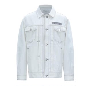 
Shopping mall autumn men's fashion trend Japanese cotton jacket workwear denim jacket 9514P/H3