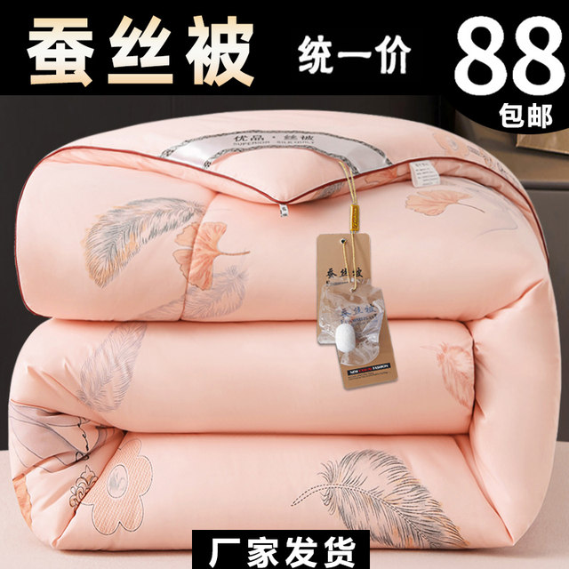Thickened quilt silk winter quilt warm silk quilt core spring autumn winter space double bedding cotton tung winter special price
