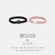 Couple style small rubber band for boyfriend, small leather case for best friend, hair tie, ponytail hair rope, hair accessories cartoon