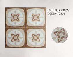 French Retro Floral Tiles 300X300 Ceramic Tiles Bathroom Kitchen Wall Tiles B&B Restaurant Hotel Living Room Bedroom