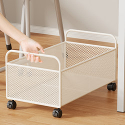 Book Storage Box Student Classroom Book Box Under-Desk Book Basket Textbook High School Student Movable Backpack Storage Rack