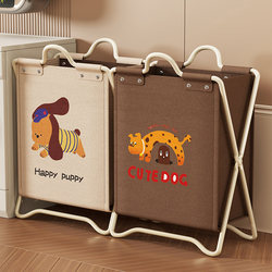 Dirty Clothes Basket for Home Use, Foldable, Stylish Bathroom Laundry Basket, Bathroom Clothes Storage Solution, Dirty Clothes Storage Bin