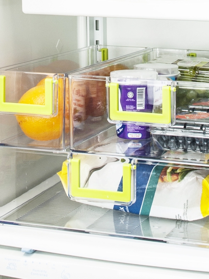 厨房冰箱收纳神器抽屉式塑料保鲜盒子