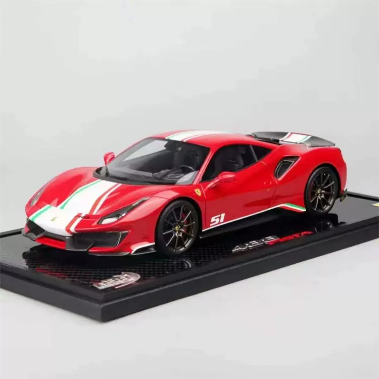 BBR 1:18 法拉利Ferrari 488 Pista Piloti 51號樹脂汽車模型-Taobao