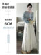 Temperament skirt for women in spring and autumn large size fat mm200Jin [Jin equals 0.5 kg] High waist slim and gentle mid-length small skirt