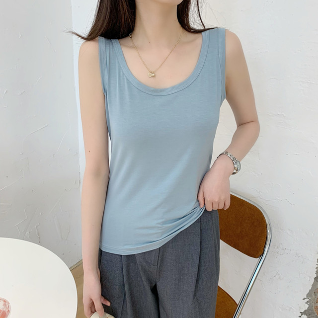 Solid Color Camisole Bottoming Shirt Slim Vest