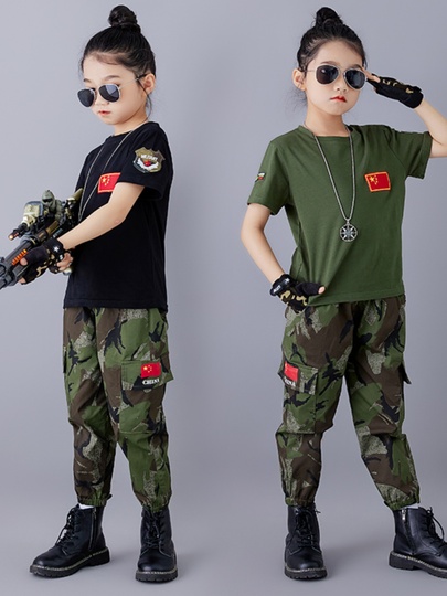 Kids Costume Army Dress For Baby Girl British Army Baby Clothes
