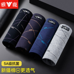 Yalu Genuine 2026 New Men's Underwear Pure Cotton Boxer Shorts Men's Large Size Shorts Boxer Briefs Men's Style