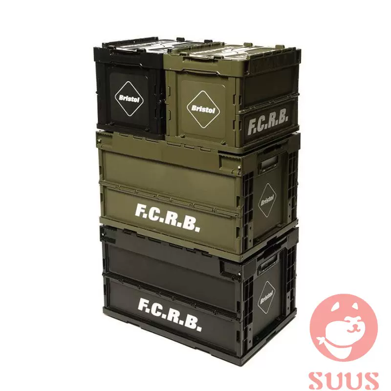 现货F.C.R.B. FCRB FOLDABLE CONTAINER收纳折叠整理箱摆件20AW