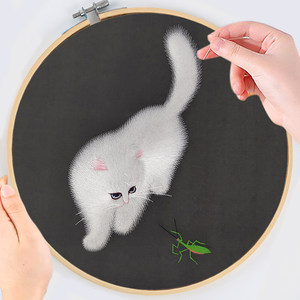 Suxiu beginner handmade DIY kit embroidery material package itself embroidered Suzhou culture