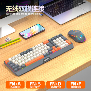 
Suitable for Dairui T30Pro laptop tablet two-in-one charging backlit Bluetooth keyboard and mouse set