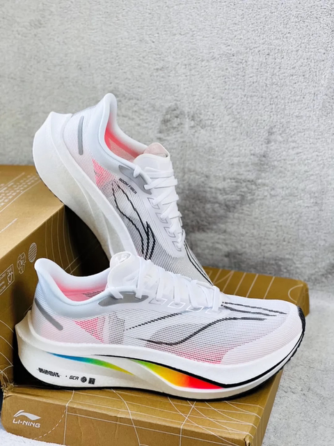 Li Ning Running Shoes Feidian 4c Men's Shoes beng Silk Carbon Plate High Rebound Shock Absorption Non Slip Racing Professional Running Shoes Men