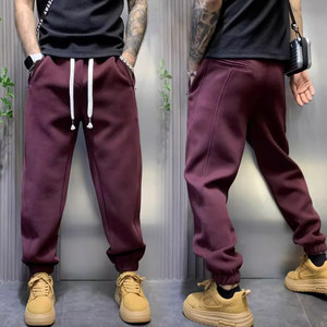 
American retro new pants men's spring and autumn loose straight casual pants handsome trendy sports leggings sweatpants winter style