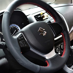 
Genuine leather hand-stitched steering wheel cover suitable for Suzuki Fengyu/Vitra/Jimny/Qiyue/Xiaotu all-inclusive models