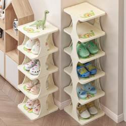 Simple Shoe Rack for Children's Doorway, Small Multi-Layer Household Model, New 2024 Hot-Selling Narrow Doorway Household Storage