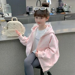 Girls' Outwears, Spring & Fall Styles, 2025 New Style, Stylish Kidsren's Clothing Tops, Girls' Hooded Sweatshirts, Baby Spring Clothes