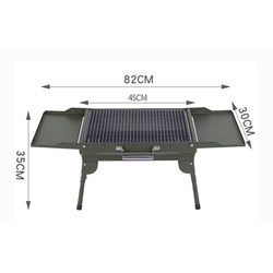 Outdoor cooker barbecue grill portable camping barbecue grill stainless steel picnic cassette stove special