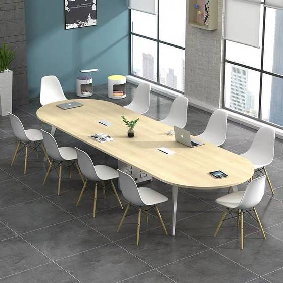 
Office furniture office desk small conference table long table simple modern training table reception negotiation table conference room table