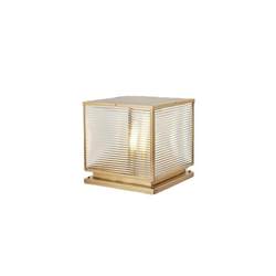 All-copper pillar lamp solar villa gate courtyard lamp pillar wall lamp outdoor waterproof modern simple lamp
