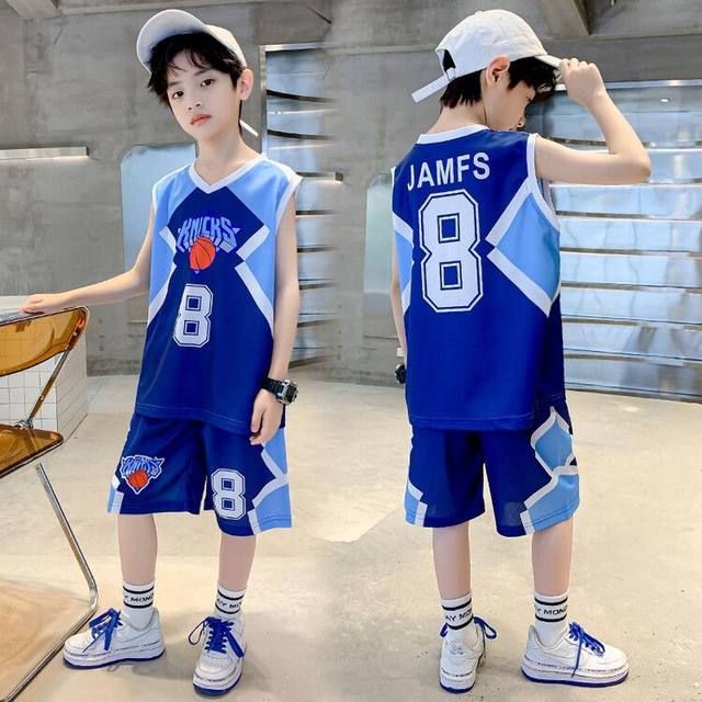 Children's Basketball Suit Summer Boys' Quick-Drying Sports Two-Piece ...