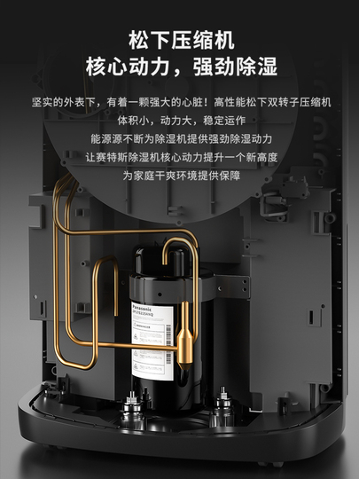 Cetus 除湿機 - 20L/日、8Lタンク - 寝室、地下室、広い部屋用