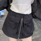 European products 2025 spring and summer new zipper large pocket pocket skirt for women loose versatile fashion hip-pack sports skirt