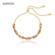AJIDOU Ajidou jewelry women's colorful dopamine pull-out bracelet light luxury exquisite beaded gift bracelet