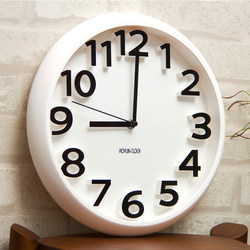 Radio-Controlled Wall Clock for Living Room, Silent Home Clock, Simple Clock, Wall-Mounted Creative Luminous Clock, No Drilling Required, 2025 New Model