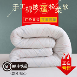 Student Dormitory Cotton Quilt, Mattress Pad, Single/Double Bed, Spring and Autumn Thickened Winter Quilt, Mattress, Bedding, Quilt Core, Cotton Mattress