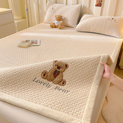 Milk Velvet Mattress, Home-Use Soft Cushion, Thickened for Winter, Warm Coral Fleece Mattress Pad, Special for Rental Housing, Bedding Base Layer