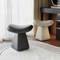 Makeup Chair for Home Dressing Room, High-End Dressing Table Stool, Girls' Bedroom Swivel Shoe-Changing Sofa Stool