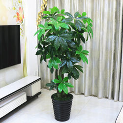 Artificial Money Tree, Simulated Plant, Floor-Standing Potted Plant, Large Living Room Bonsai, Artificial Flower, Plastic Flower Decoration, Simulated Green Plant