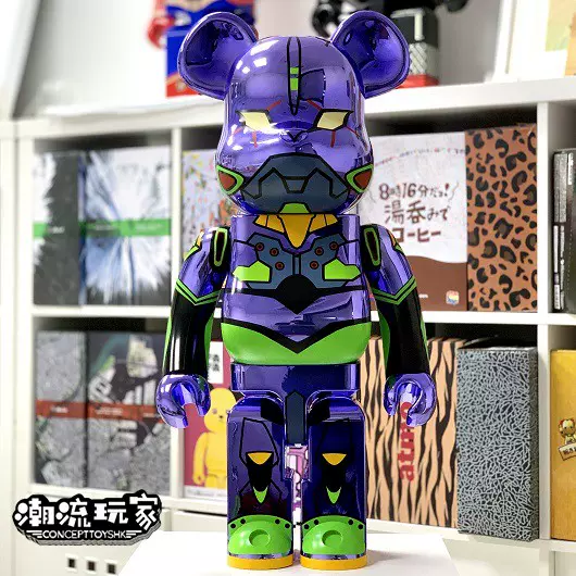 Bearbrick 1000% EVA CHROME Ver 初號機電鍍款新品現貨-Taobao