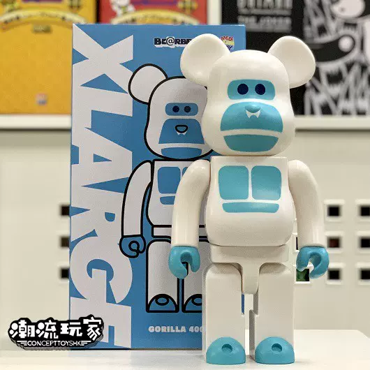 Bearbrick 400% XLARGE LITTLE FRIEND WHITE 白色猿人猩猩现货-Taobao